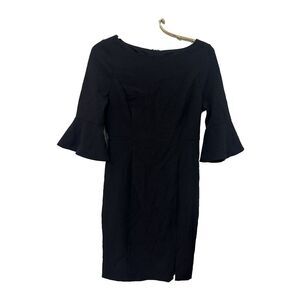 White House Black Market Dress Women 4 P Sheath‎ Knee 3/4 Bell Sleeve Stretch